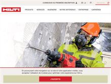 Tablet Screenshot of hilti.lu