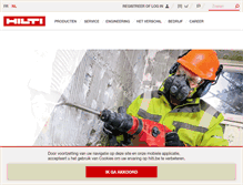 Tablet Screenshot of hilti.be