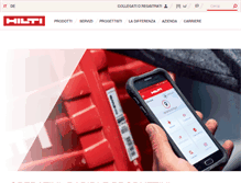 Tablet Screenshot of hilti.it