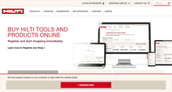 Desktop Screenshot of hilti.in