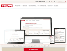 Tablet Screenshot of hilti.in