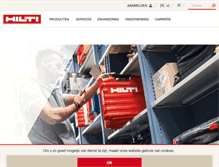 Tablet Screenshot of hilti.nl