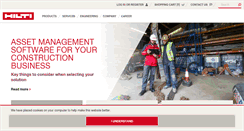 Desktop Screenshot of hilti.ae