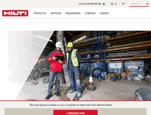 Tablet Screenshot of hilti.ae