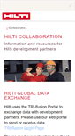 Mobile Screenshot of data.hilti.com