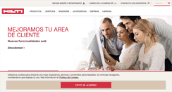 Desktop Screenshot of hilti.es