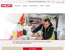 Tablet Screenshot of hilti.se